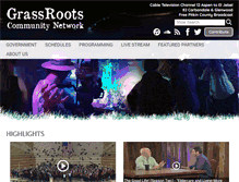 Tablet Screenshot of grassrootstv.org